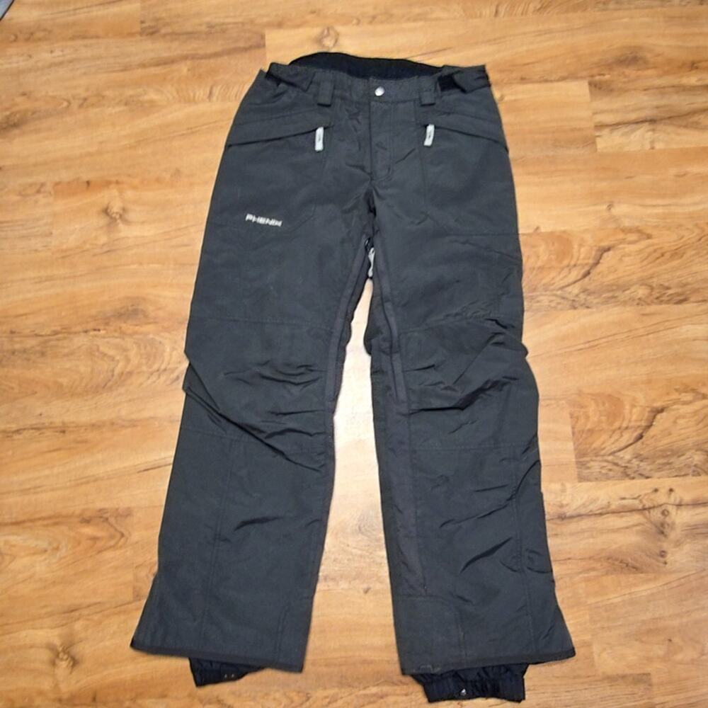 Phenix Mens Medium Ski Pants Black Waterproof Outdoor Winter Gear Snow Pants
